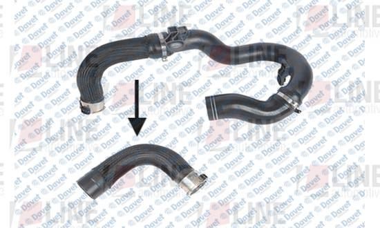 LINE L331301640 Turbo Hortumu Doblo {Plastik Boru Haric Ok Ile Gosterilen Buyuk Hortum}